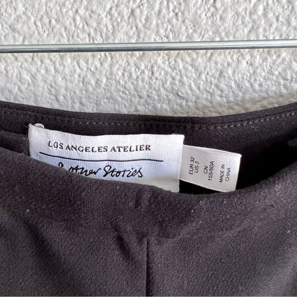 & Other Stories Black Pleated Double Zip Trousers - Picture 10 of 14